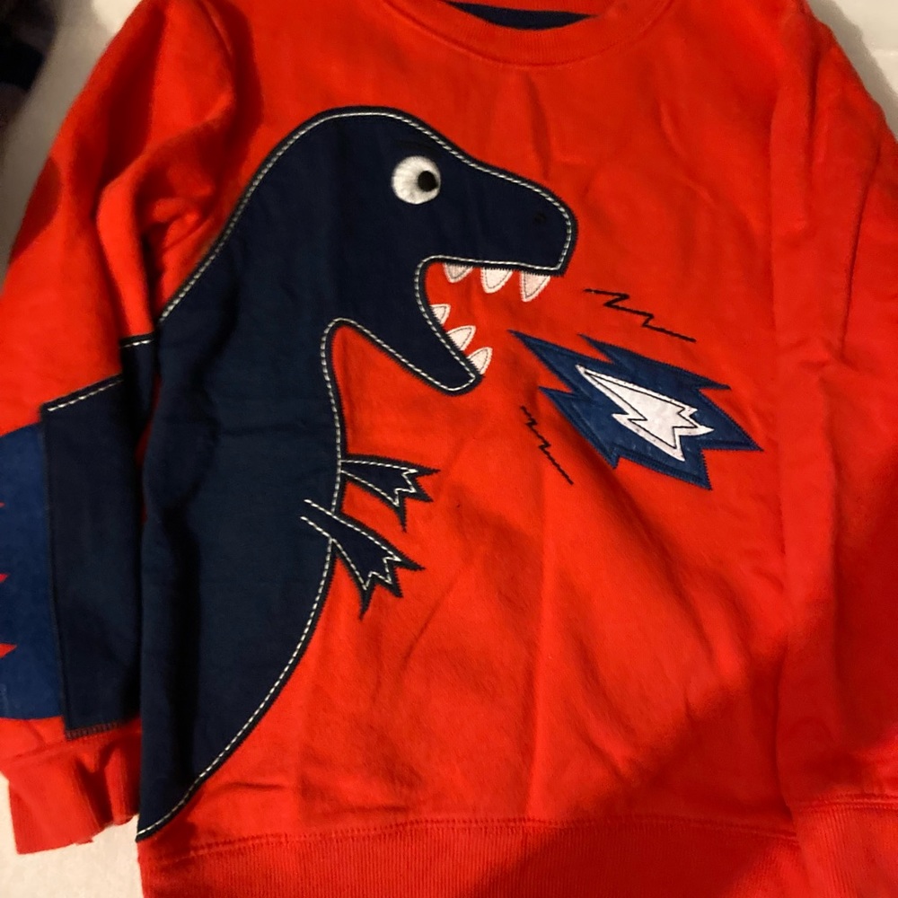 365 kids heavy sweater with textured dinosaur